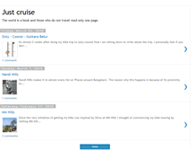 Tablet Screenshot of just-cruise.blogspot.com