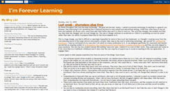 Desktop Screenshot of imforeverlearning.blogspot.com