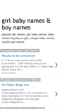 Mobile Screenshot of boy-girl-names.blogspot.com