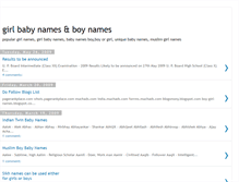 Tablet Screenshot of boy-girl-names.blogspot.com