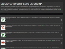 Tablet Screenshot of diccionariocompletodecocina.blogspot.com
