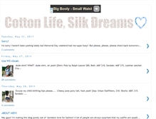 Tablet Screenshot of cottonlifesilkdreams.blogspot.com