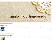 Tablet Screenshot of angiemayhandmade.blogspot.com