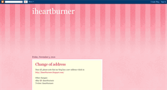 Desktop Screenshot of iheartburner.blogspot.com