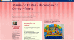 Desktop Screenshot of maniadefestas-decoraodefestasinfantis.blogspot.com