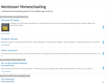 Tablet Screenshot of montessorihomeschooling.blogspot.com