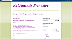 Desktop Screenshot of kelanglaisprimaire.blogspot.com