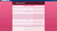 Desktop Screenshot of pensierieparole-annina.blogspot.com