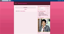 Desktop Screenshot of davidhenriefanblog.blogspot.com