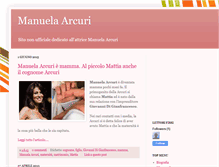 Tablet Screenshot of manuela-arcuri.blogspot.com