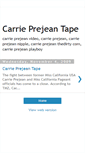 Mobile Screenshot of carrieprejeantape.blogspot.com