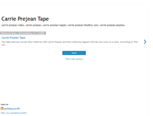 Tablet Screenshot of carrieprejeantape.blogspot.com