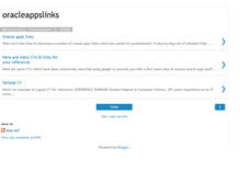Tablet Screenshot of oracleappslinks.blogspot.com