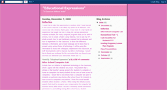 Desktop Screenshot of educationalexpressions.blogspot.com