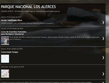 Tablet Screenshot of losalercesparquenacional.blogspot.com
