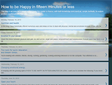 Tablet Screenshot of behappyin15minutes.blogspot.com