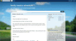Desktop Screenshot of familymexicoadventure.blogspot.com