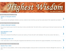Tablet Screenshot of highestwisdomblog.blogspot.com