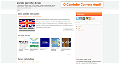 Desktop Screenshot of cursosgratuitossenai.blogspot.com
