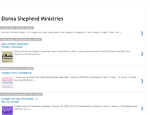 Tablet Screenshot of donnashepherdministries.blogspot.com