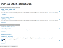 Tablet Screenshot of american-english-pronunciation.blogspot.com