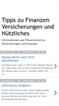 Mobile Screenshot of finanzen-und-versicherung.blogspot.com