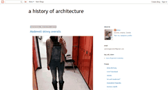 Desktop Screenshot of ahistoryofarchitecture.blogspot.com