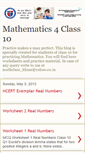 Mobile Screenshot of mathematics4class10.blogspot.com