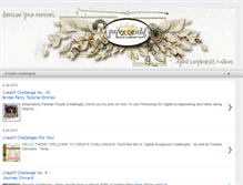 Tablet Screenshot of papiercreatifchallenges.blogspot.com