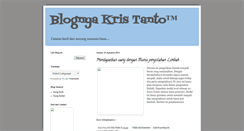 Desktop Screenshot of kris-tanto.blogspot.com