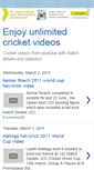 Mobile Screenshot of enjoy-cricket-videos.blogspot.com