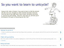 Tablet Screenshot of learntounicycle.blogspot.com