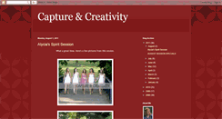 Desktop Screenshot of capturencreativity.blogspot.com