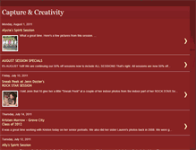 Tablet Screenshot of capturencreativity.blogspot.com
