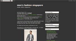 Desktop Screenshot of mensfashionsg.blogspot.com