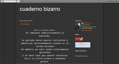Desktop Screenshot of cuadernobizarro.blogspot.com