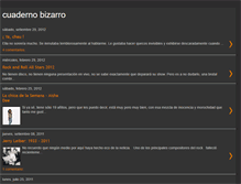 Tablet Screenshot of cuadernobizarro.blogspot.com