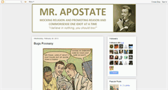 Desktop Screenshot of mrapostate.blogspot.com