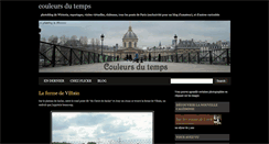 Desktop Screenshot of couleursdutemps.blogspot.com
