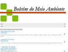 Tablet Screenshot of boletimmeioambiente.blogspot.com