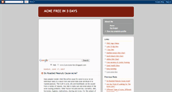 Desktop Screenshot of cure-acne-now.blogspot.com