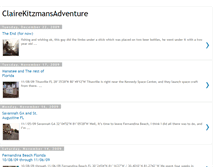 Tablet Screenshot of clairekitzmansadventure.blogspot.com