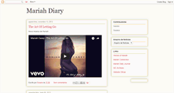 Desktop Screenshot of mariahdiary.blogspot.com