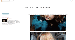Desktop Screenshot of madamebroschkina.blogspot.com