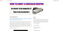 Desktop Screenshot of howtocarryaconcealedweapon.blogspot.com