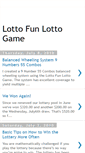 Mobile Screenshot of lottofunlottogame.blogspot.com