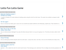 Tablet Screenshot of lottofunlottogame.blogspot.com