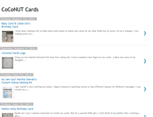 Tablet Screenshot of coconutcards.blogspot.com