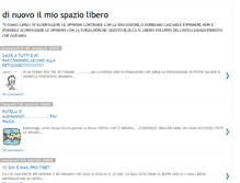 Tablet Screenshot of dinuovoilmiospaziolibero.blogspot.com