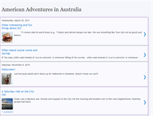 Tablet Screenshot of americanadventuresinaustralia.blogspot.com